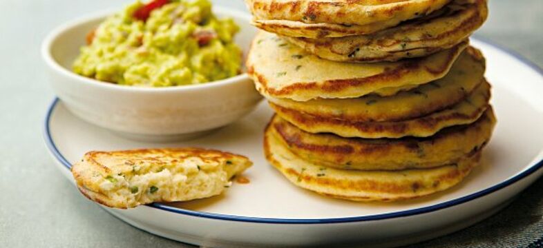 Slané lívance s guacamole